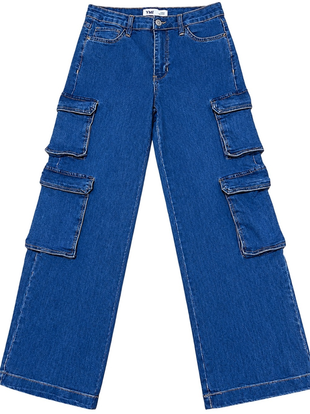 YMI High Rise Cargo Jeans – Blue Denim – Size 5